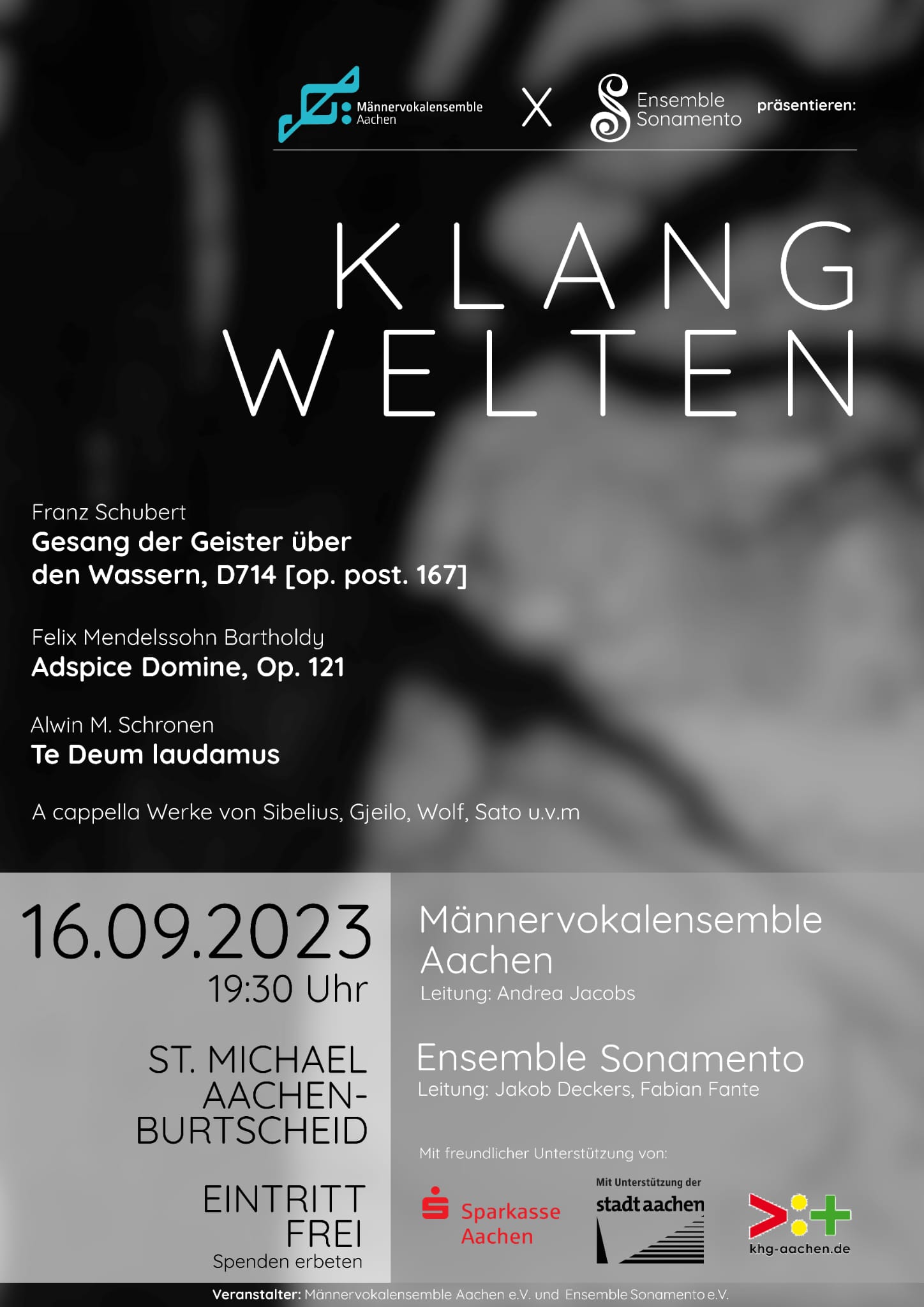 Plakat Klangwelten Aachen